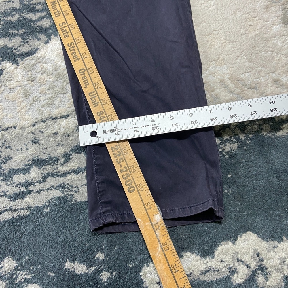 AG Adriano Goldschmied Jamison Chino Pants Mens 38R Navy Blue Stretch Skinny Leg - Picture 7 of 9